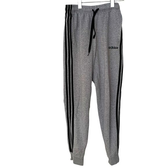 Adidas 3-Stripe Tapered Jogger Track Pants in Grey - Men’s Small - Picture 1 of 10